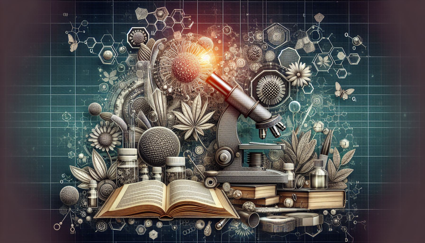 An image depicting herbs and natural remedies for potency